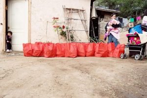 Christmas Distribution 2014 gift bags